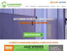 Tablet Screenshot of cleanworks.com.au